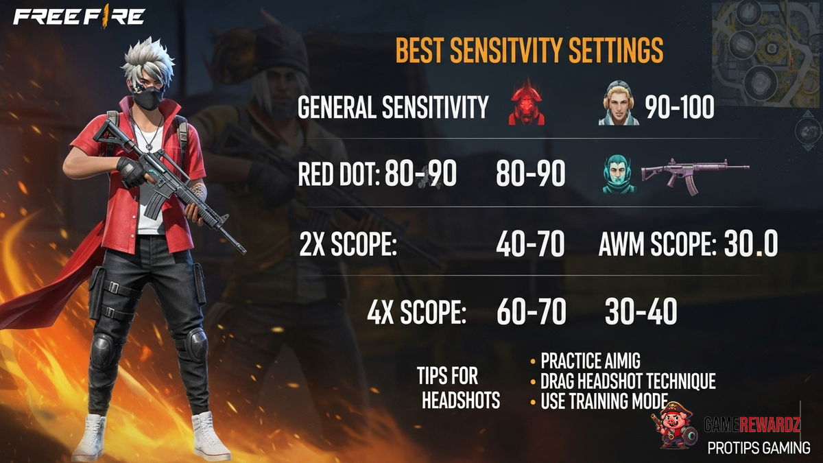 Free Fire Best Sensitivity Settings for Headshots